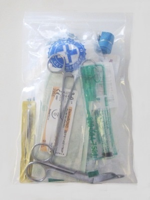 Suture / Wound Closure Pack back items